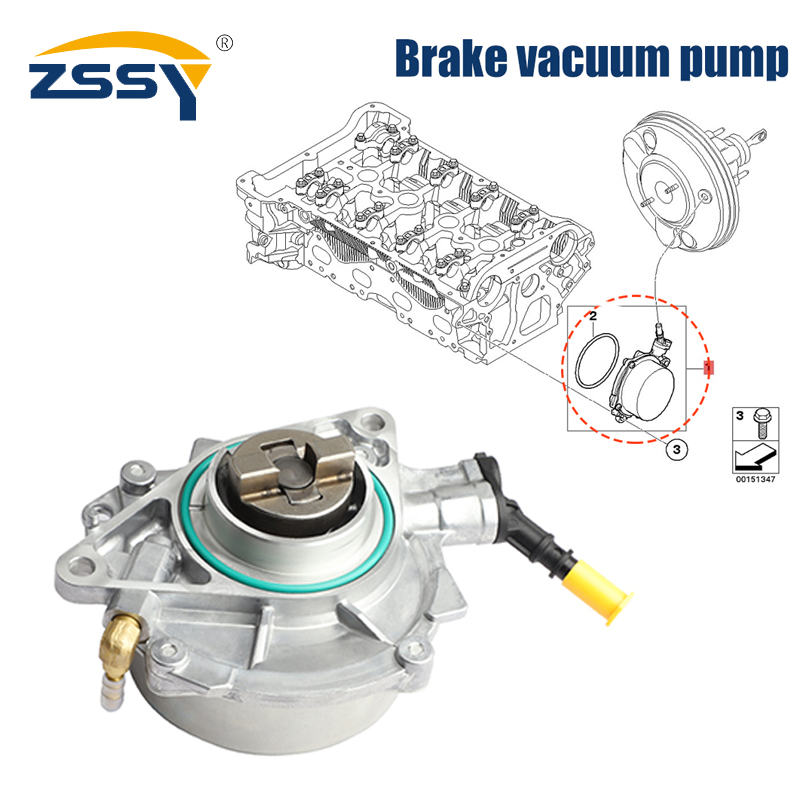 Vacuum Chamber Small - ใหม่เบรคปั๊มสูญญากาศ 11667556919 456578 สําหรับ 2008-2011 Peugeot