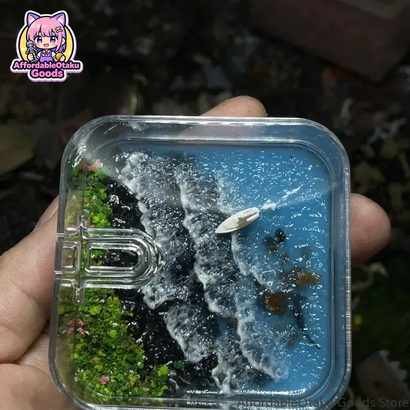 Resin Crafts Diy - โมเดลเรซิ่น DIY ฉากปลาในประภาคาร ของตกแต่งบ้าน ของประดับห้องนั่งเล่น ของขวัญ
