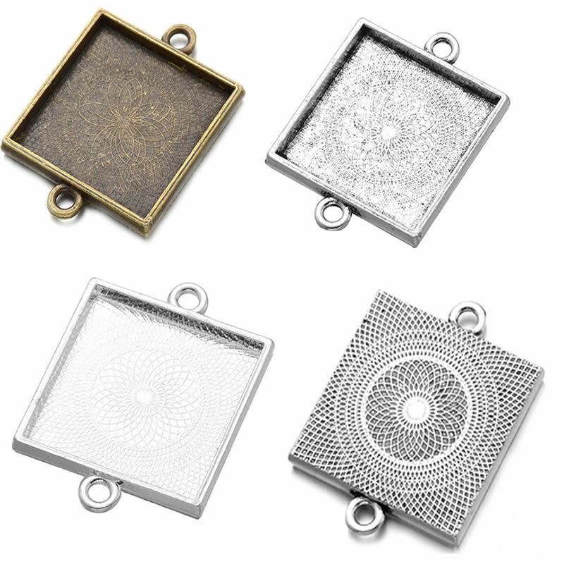 Onebeading Fit 25x25 มม.Caboch - Bezels Set Pendant บทวิจารณ์และราคา