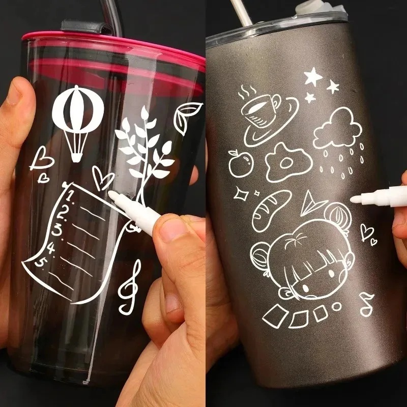 5-50PCS ปากกาชอล์กเหลวสีขาวลบไ - Copic Marker Sketch บทวิจารณ์และราคา