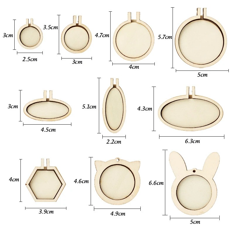 ห่วงปักไม้ 1/3/5 ชิ้น สำหรับงา - Wood Ring Blank บทวิจารณ์และราคา